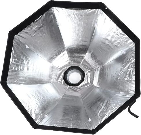 Octagonal Portable Softbox with Reflective Coating for Photo Studio Flash, Softening Light for Portraits, Weddings and Events, Easy Installation, Metal and Nylon Material in Saudi Arabia