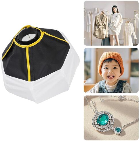 12 Inch Compact Lantern Light Box, Foldable, 8 Resilient Ribs for Mini LED Video Lights, Omni Light Source for Video Recording in Kuwait