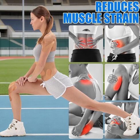 4 Rolls Kinesiology Tapes, 4" x 5.5yd Water Resistant Sports Tape in Kuwait