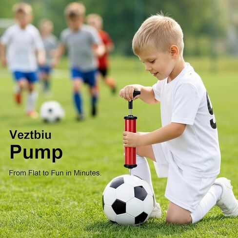 2 Set Ball Hand Pump with Needles, Nozzles & Extension Hoses, Manual Sports Ball Inflator Kit, Universal Air Pump for Basketball, Soccer, Football, Volleyball, Yoga Balls, Portable Manual Inflator Kit in Saudi Arabia