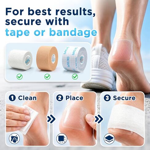 OK TAPE 2" Hydrogel Squares for Blisters, 50 Count, Cooling Gel Pad in Saudi Arabia