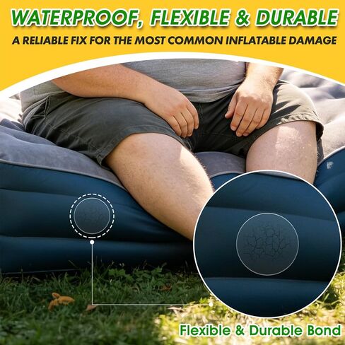Air Mattress Patch Kit, Heavy-Duty Flexible Waterproof Vinyl Repair Kit in Saudi Arabia