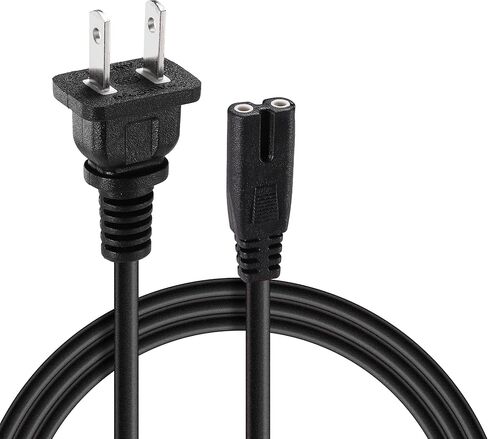 Elliptical Machine Power Cord 2 Prong Power Cord Adapter 5FT Compatible for YOSUDA,GUGTTR,WESTIONC, ANCHEER Under Desk Elliptical Machine in Kuwait