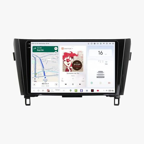 DUDUAUTO DUDU3 Car Radio for Nissan Rogue T32 2014-2020 Stereo Update 8-Core 4+64GB 10" Carplay & Android Auto Head Unit w/Custom Wallpaper Layout Touch Screen for Navigation,Music in Saudi Arabia