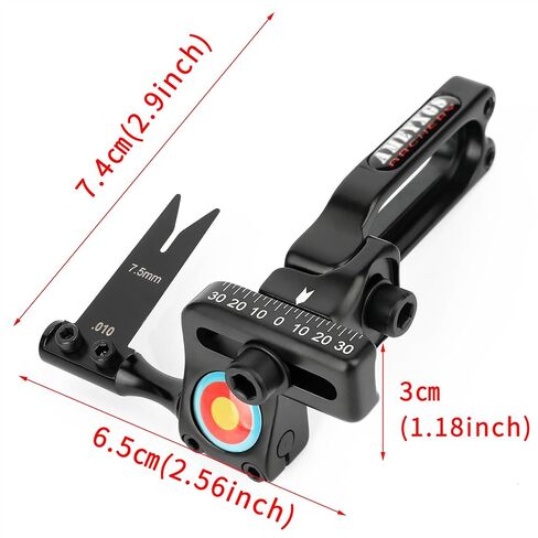 Adjustable Spring Steel Arrow Rest for Compound Bows - Aluminum Black Arrow Rest with Interchangeable Blades - Precision Hunting & Target Shooting Accessory Right Handed in Saudi Arabia