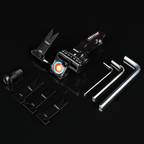 Adjustable Spring Steel Arrow Rest for Compound Bows - Aluminum Black Arrow Rest with Interchangeable Blades - Precision Hunting & Target Shooting Accessory Right Handed in Saudi Arabia