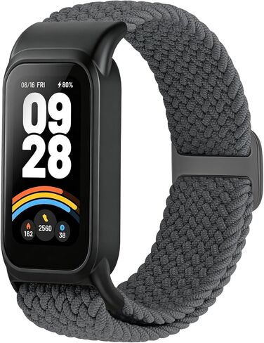 Braided Bands Compatible with Xiaomi Band 9 Active/Redmi Smart Band 3 for Women Men, Soft Breathable Nylon Sports Straps for Mi Band 9 Active in Saudi Arabia