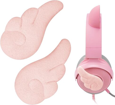 Geekria Angel Wings Decorative for Headphones, DIY Decoration Accessories Easy Install, No Tool Needed (White/1 Pair) in Saudi Arabia
