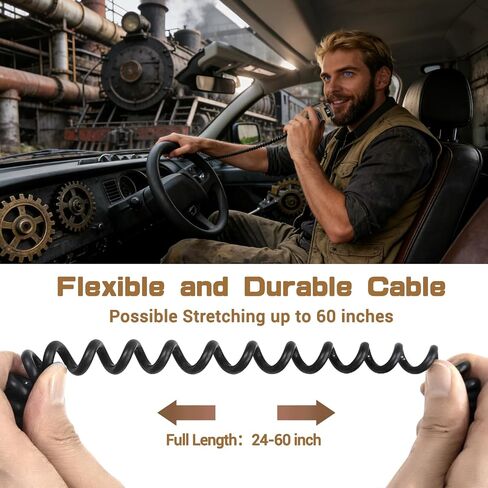 Microphone Handheld Volume Adjustable Speaker AR-158 Rechargeable Shoulder Mic Ham Radio Speaker Mic for Baofeng UV-5R BF-F8HP PRO AR-5RM UV-21R DM-32 for Midland Kenwood Walkie Talkies in Saudi Arabia