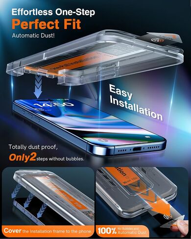 LK 2 Pack for iPhone 17 Pro Max Privacy Screen Protector, Auto Dust Removal in Kuwait