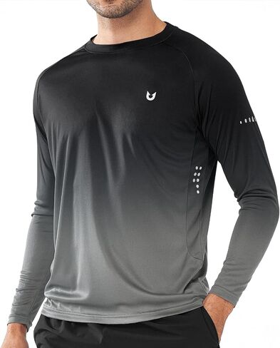 NORTHYARD Men's Sun Shirts Long Sleeve UPF 50+ Swim Running Fishing Hiking in Kuwait