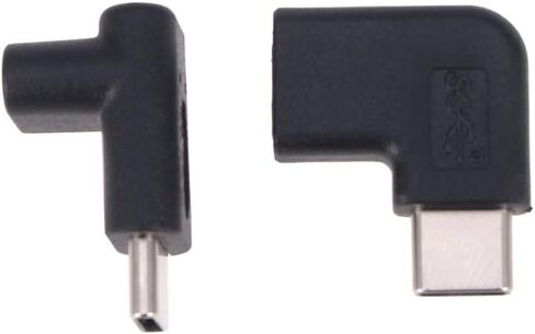 Beavorty 2pcs Right Angle USB C Adapter Extender Male to Female Connector in Kuwait