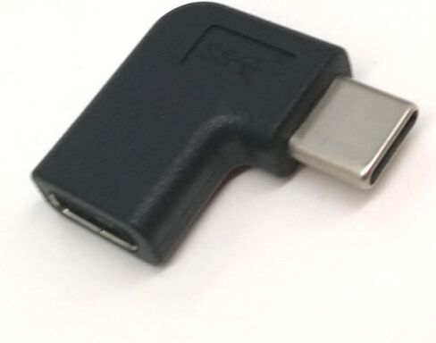Black USB 3.1 Type C 3 Pcs Male to Female Adapter, 90 Degree Angle in Saudi Arabia