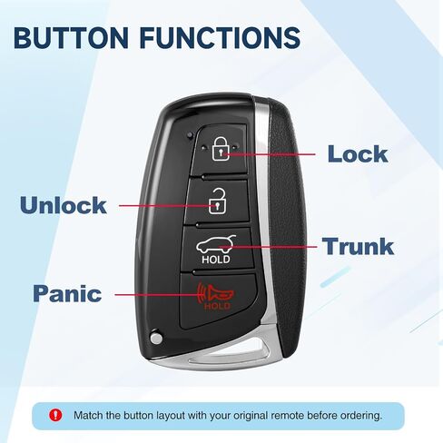 Smart Key Fob Remote for Hyundai Santa Fe 2013 2014 2015 2016 2017 2018 Car Keyless Entry SY5DMFNA04 95440-4Z200 315MHz 46 in Kuwait