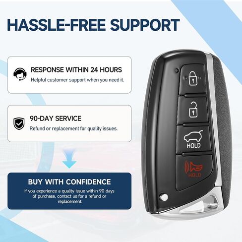 Smart Key Fob Remote for Hyundai Santa Fe 2013 2014 2015 2016 2017 2018 Car Keyless Entry SY5DMFNA04 95440-4Z200 315MHz 46 in Kuwait