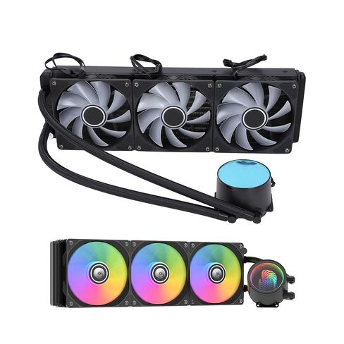 360mm AIO CPU Liquid Cooler, PWM Control CPU Water Cooler with RGB Light, CPU Radiator Fan for LGA 1700/1200/2066/2011-3/2011/1156/1155/1151/1150, AM5/AM4/AM3+ AM2+ FM2+ FM2 in Saudi Arabia