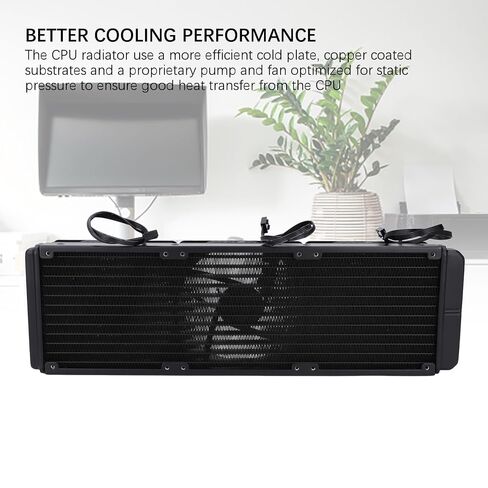 360mm AIO CPU Liquid Cooler, PWM Control CPU Water Cooler with RGB Light, CPU Radiator Fan for LGA 1700/1200/2066/2011-3/2011/1156/1155/1151/1150, AM5/AM4/AM3+ AM2+ FM2+ FM2 in Saudi Arabia