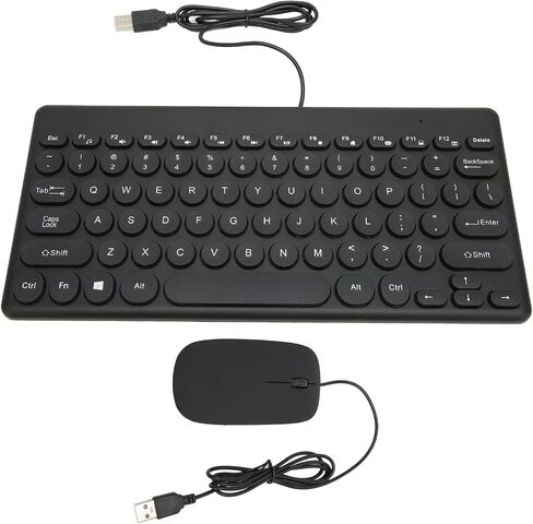 Convenient Wired Keyboard and Mouse Combination with 78 Keys USB Interface and 4 Buttons for General Use (#1) in Kuwait