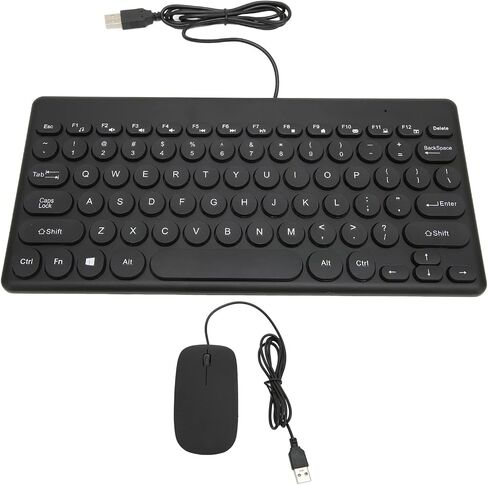 Convenient Wired Keyboard and Mouse Combination with 78 Keys USB Interface and 4 Buttons for General Use (#1) in Kuwait