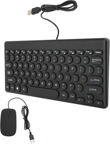Convenient Wired Keyboard and Mouse Combination with 78 Keys USB Interface and 4 Buttons for General Use (#1) in Kuwait