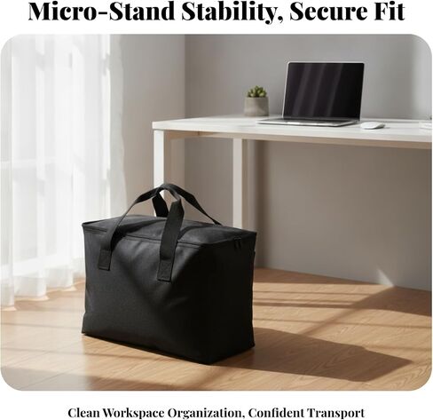 Desktop Computer Case with Shock Absorbing Padding and Adjustable Divider for Pc Components Accessories Suitable for Office Commute in Kuwait