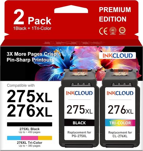 PG-275XL CL-276XL Ink Cartridge Replacement for Canon 275 and 276 275 276XL in Kuwait