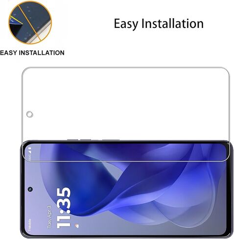 [2+2 Pack Tempered Glass Film For Motorola Moto G (2025) Screen Protector 2-Pack with Camera Lens Protector 2-Pack in Saudi Arabia