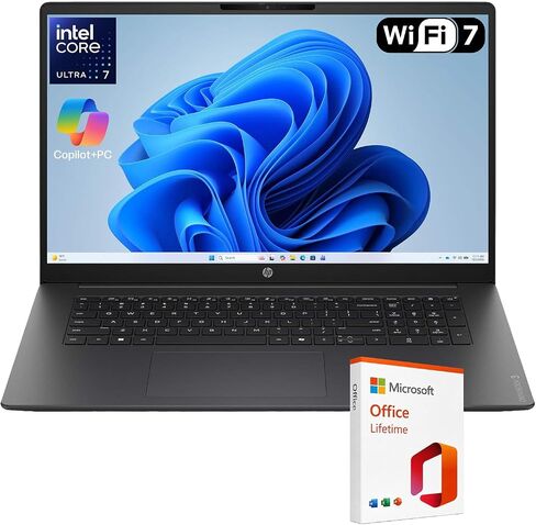 HP OmniBook 3 17.3" Business Laptop,Intel Core Ultra 7,16GB RAM 512GB SSD in Saudi Arabia