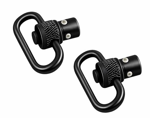 2 Piece Standard Sling Mount 1 inch Loop QD Sling Swivel with Push Button Heavy Duty Push Button (2 Pcs Sling Mount - 1) in Saudi Arabia