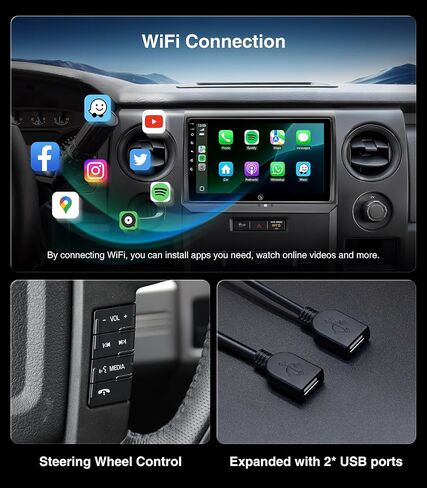 4G+64G Car Radio Stereo for Ford F150 2009-2012,2013 2014 STX XL in Saudi Arabia