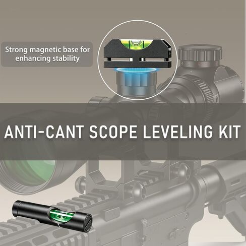 Scope Level Scope Leveling Kit High Precision Magnetic Scope Bubble Level Tool Black in Kuwait