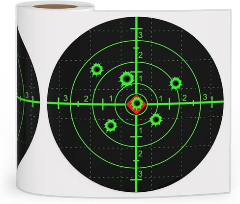 6 Inch 100 Pack Splatter Targets, Self-Adhesive Shooting Target Stickers with Yellow Effect for Rifles, BB Guns, Airsoft, Pellet Guns Practice in Saudi Arabia