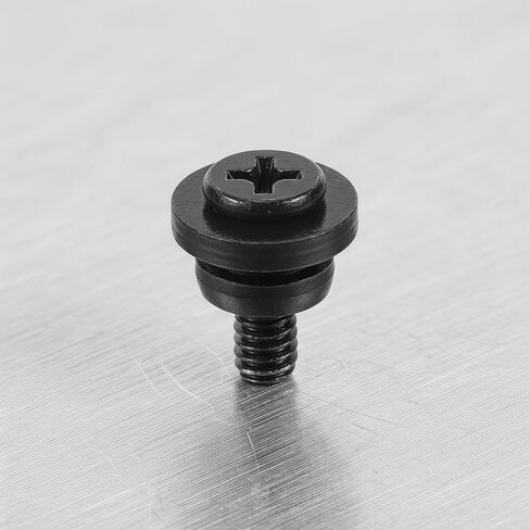 NUOBESTY Anti Vibration Hard Drive Screws Shock Proof Flat Head Computer Screws 50pcs with Extended Vibration Damper Design, Iron Material for 3.5 Inch HDD for Desktop Computer PC HDD in Saudi Arabia