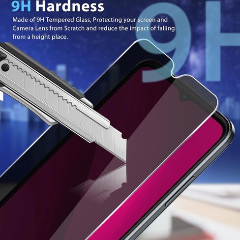 2 Pack for T-Mobile Revvl 8 Pro Privacy Tempered Glass Screen Protector, 9H Anti Spy Private Film, Anti-Scratch, Case Friendly For T-Mobile Revvl 8 Pro 5G (2025). in Saudi Arabia