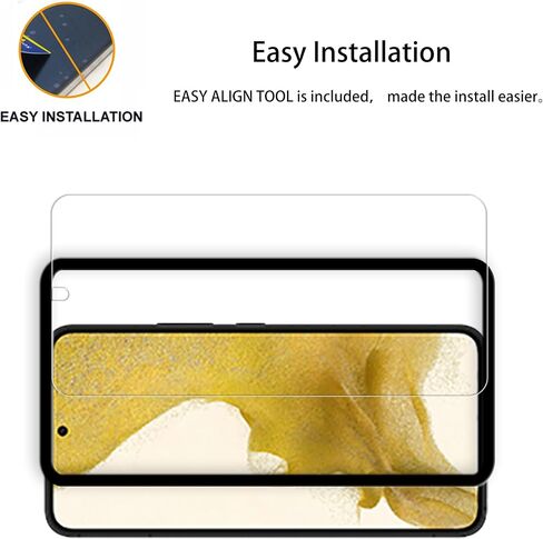 Screen Protector For Samsung Galaxy S22+ / S22 Plus Tempered Glass 2-Pack Camera Lens Protector Film 2-Pack With Easy Alignment Tool in Saudi Arabia
