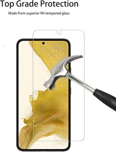 Screen Protector For Samsung Galaxy S22+ / S22 Plus Tempered Glass 2-Pack Camera Lens Protector Film 2-Pack With Easy Alignment Tool in Saudi Arabia