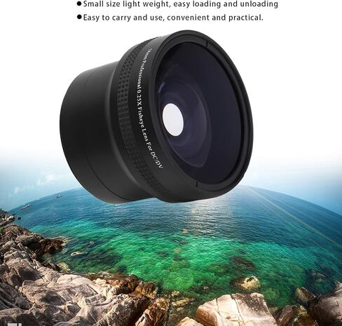 58mm 0.25x Fisheye Lens, with Built in Macro Lens for 58mm Camera Lenses in Saudi Arabia