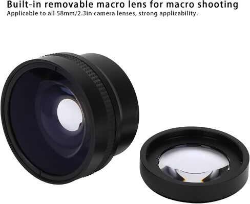58mm 0.25x Fisheye Lens, with Built in Macro Lens for 58mm Camera Lenses in Saudi Arabia