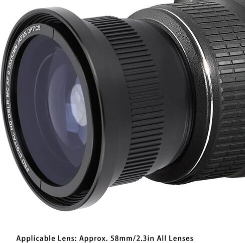 58mm 0.25x Fisheye Lens, with Built in Macro Lens for 58mm Camera Lenses in Saudi Arabia