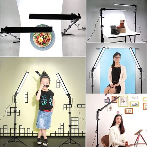 Photography Studio LED Lighting Kit Dimmable Video Lamp Handheld Fill with Holder 24W 3200K-5500K in Saudi Arabia