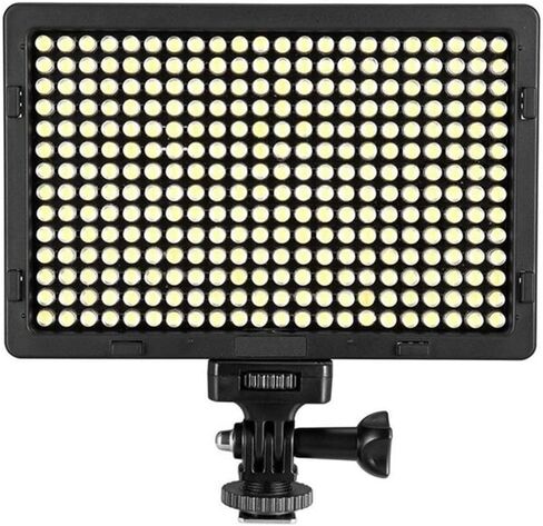 ضوء فيديو LED ساطع 5500K قابل للتعتيم لكاميرات SLR الرقمية مع بطارية وشاحن 4400 مللي أمبير في الساعة in Kuwait