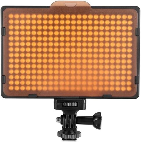 ضوء فيديو LED ساطع 5500K قابل للتعتيم لكاميرات SLR الرقمية مع بطارية وشاحن 4400 مللي أمبير في الساعة in Kuwait