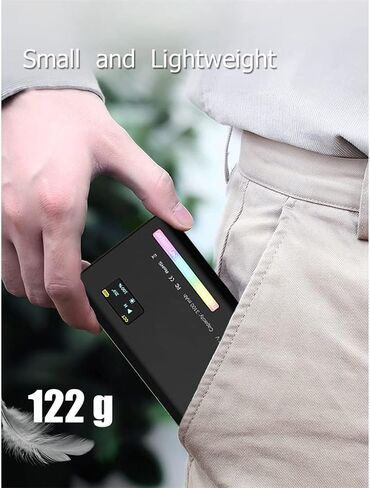 RGB LED Video Light Photography Fill Camera Lighting Panel CRI95+ 2500-9000K LCD Display Cold Shoe for Live Streaming DSLR in Saudi Arabia