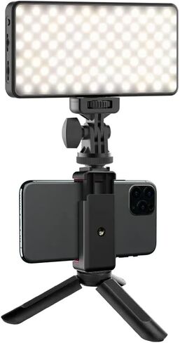 RGB Full Color LED Video Light 2500K-9000K 800LUX Magnetic Mini Fill Extend 3 Cold Shoe 2000mAh Type-c Port in Saudi Arabia