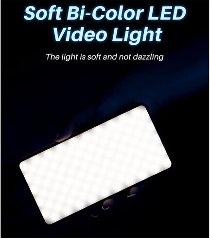 RGB Full Color LED Video Light 2500K-9000K 800LUX Magnetic Mini Fill Extend 3 Cold Shoe 2000mAh Type-c Port in Saudi Arabia
