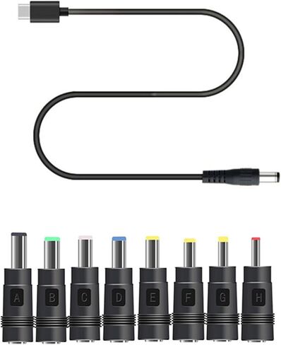 كابل طاقة TypeC DC5V إلى 12V 9V من TypeC إلى DC-Jack سلك محول USB لجهاز التوجيه 2.1x5.5mm 8 - سلك محولات in Kuwait