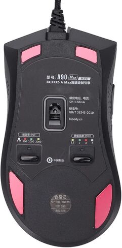 Gaming Wired Mouse with 10000 DPI Adjustable Accuracy, Ergonomic Design, RGB Lighting, and Flexible Buttons for Office and Home Use in Saudi Arabia