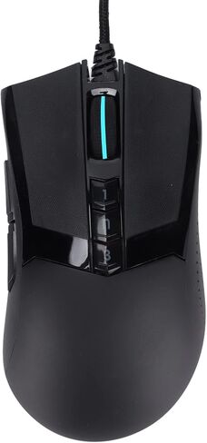 Gaming Wired Mouse with 10000 DPI Adjustable Accuracy, Ergonomic Design, RGB Lighting, and Flexible Buttons for Office and Home Use in Saudi Arabia
