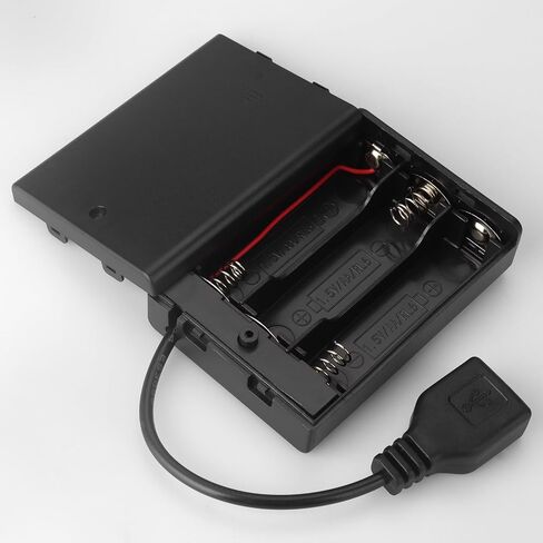 VWEICYY 3 PCS 3AA Battery Holder with Switch, USB Output 4.5V Battery Case in Kuwait