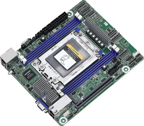 AsRock Rack ROMED4ID-2T Proprietary(Deep Mini-ITX) Server Motherboard AMD SP3 (LGA4094) EPYC 7002 Series in Kuwait